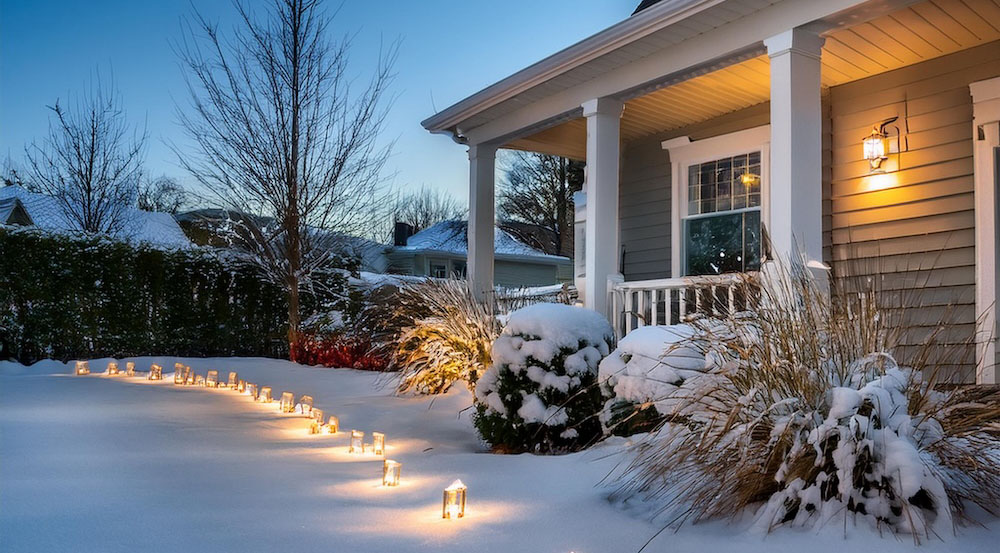 Highlight pathways and garden edges with elegant stake lights.